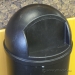 Rubbermaid Black 25 Gallon Commercial Dome Top Garbage Trash Bin